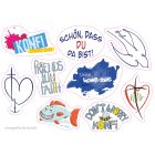 Konfi-Sticker