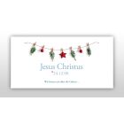 Weihnachts-Faltkarte: "Geburtsanzeige"