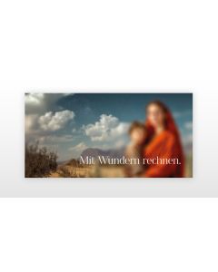 Weihnachtskarte „Mit Wundern rechnen“