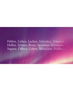 Weihnachtskarte „Polarlichter“