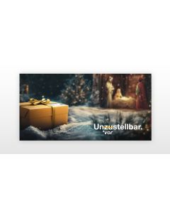 Weihnachtskarte „Unzustellbar“ 