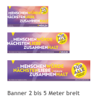 7 Banner Querformate „Für alle. Mit Herz und Verstand“, zum Download