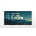 Weihnachtskarte „Nur ein Kind. Nur ein Stall. Nur eine Nacht.“