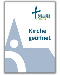 Plakat " Kirche geöffnet " A2