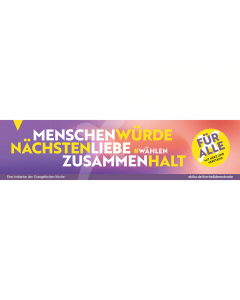 7 Banner Querformate „Für alle. Mit Herz und Verstand“ zum Download