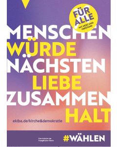Initiative „Wählen – Für alle. Mit Herz und Verstand“ Plakat