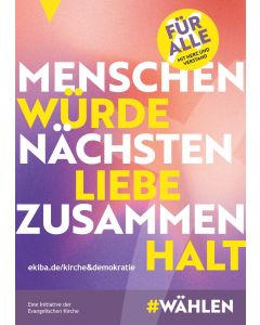 Postkarte 14,8 x 10,5 cm: „Für alle. Mit Herz und Verstand“, 50er Bündelung