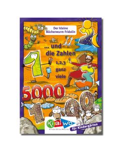 KiBiWo für Kindergarten Bücherwurm Fridolin  ... und die Zahlen 1,2,3 ganz viele