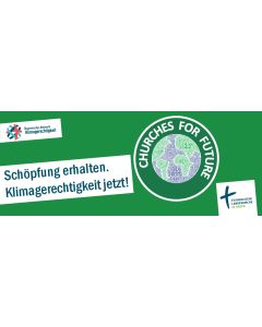 Churches for Future Banner zum Ausleihen