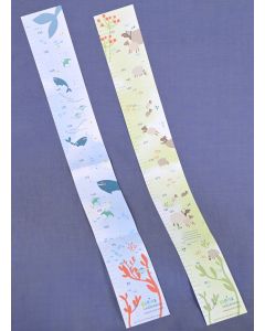 Beidseitig bedruckte Messlatte