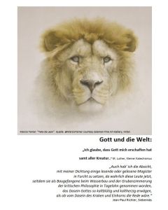 Gymnasial: Gott und die Welt: "Ich glaube, dass Gott mich erschaffen hat samt aller Kreatur..." M. Luther, Kleiner Katechismus