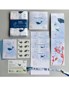 "Kleine willkommen": Bestellmuster-Set, Motiv Wal 