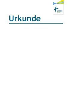 Urkunde im Ekiba-Corporate-Design